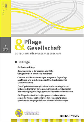 Pflege & Gesellschaft 3/2020