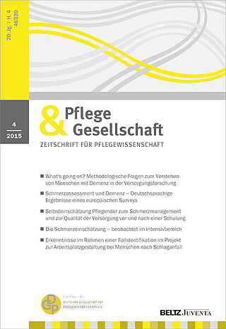 Pflege & Gesellschaft 4/2015