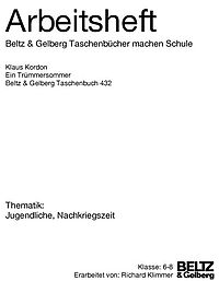 Ein Trümmersommer - Arbeitsheft