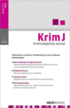 Kriminologisches Journal 4/2020