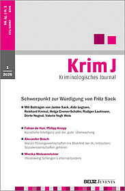 Kriminologisches Journal 1/2026