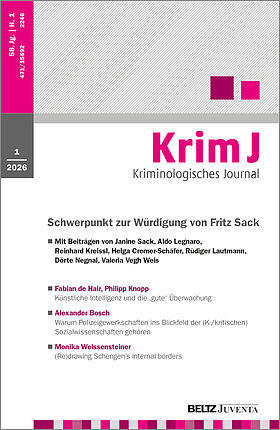 Kriminologisches Journal 1/2026