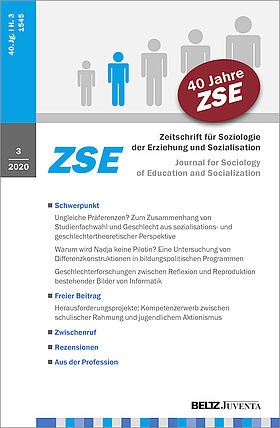Zeitschrift für Soziologie der Erziehung und Sozialisation 3/2020