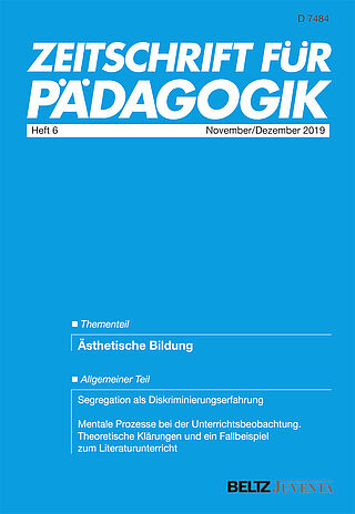 Zeitschrift für Pädagogik 6/2019