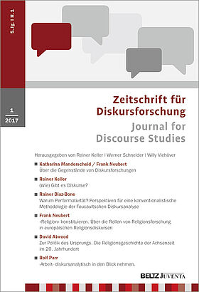 Zeitschrift für Diskursforschung 1/2017