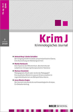 Kriminologisches Journal 2/2019