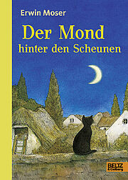 Der Mond hinter den Scheunen