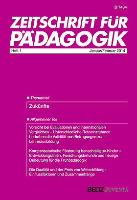 Zeitschrift für Pädagogik 1/2014