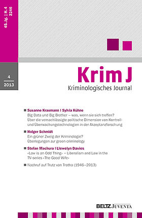 Kriminologisches Journal 4/2013