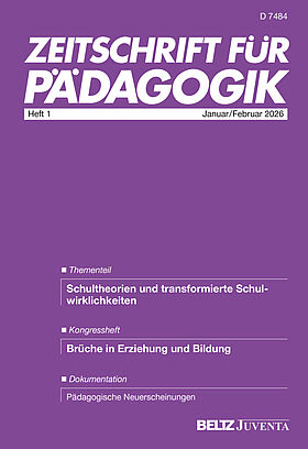 Zeitschrift für Pädagogik 1/2026