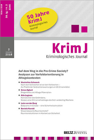 Kriminologisches Journal 2/2018