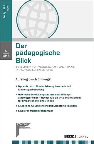 Der pädagogische Blick 1/2016