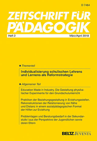 Zeitschrift für Pädagogik 2/2018