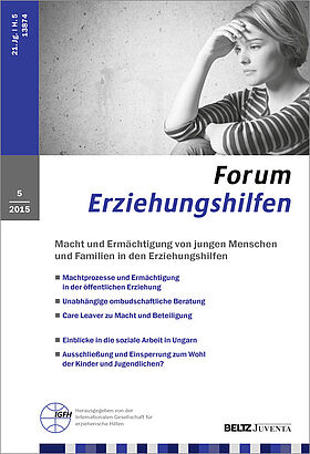 Forum Erziehungshilfen 5/2015