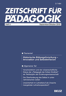 Zeitschrift für Pädagogik 5/2010