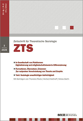 Zeitschrift für Theoretische Soziologie 2/2025