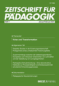 Zeitschrift für Pädagogik 1/2024