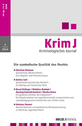 Kriminologisches Journal 4/2012