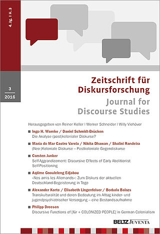 Zeitschrift für Diskursforschung 3/2016