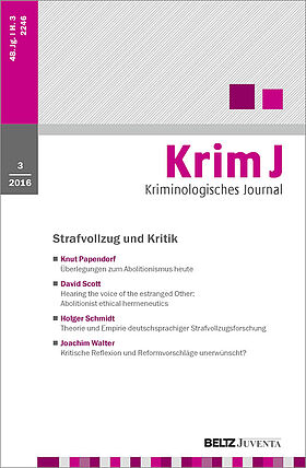 Kriminologisches Journal 3/2016