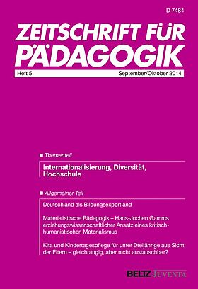 Zeitschrift für Pädagogik 5/2014