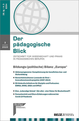 Der pädagogische Blick 3/2020