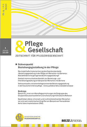 Pflege & Gesellschaft 1/2020