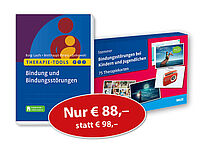 »Bindungsstörungen bei Kindern und Jugendlichen. 75 Therapiekarten« und »Therapie-Tools Bindung und Bindungsstörungen«