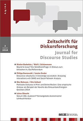 Zeitschrift für Diskursforschung 3/2018