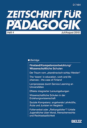 Zeitschrift für Pädagogik 4/2010