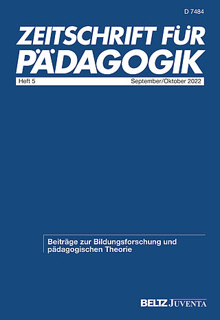 Zeitschrift für Pädagogik 5/2022