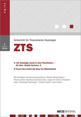 Zeitschrift für Theoretische Soziologie 2/2014