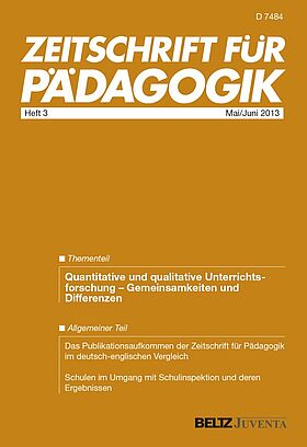 Zeitschrift für Pädagogik 3/2013
