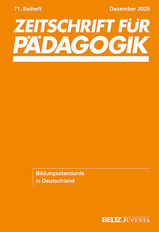 Zeitschrift für Pädagogik 71.Beiheft 2025