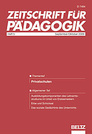 Zeitschrift für Pädagogik 5/2009