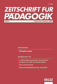 Zeitschrift für Pädagogik 5/2009