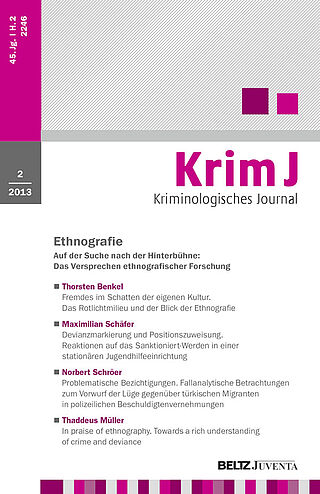 Kriminologisches Journal 2/2013