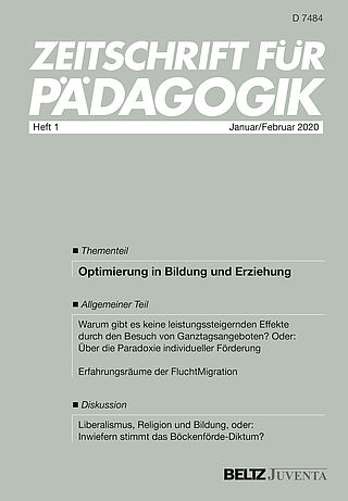 Zeitschrift für Pädagogik 1/2020