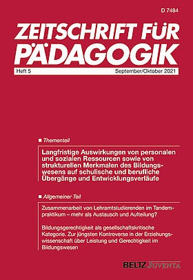 Zeitschrift für Pädagogik 5/2021