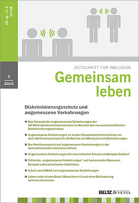 Gemeinsam Leben 3/2015