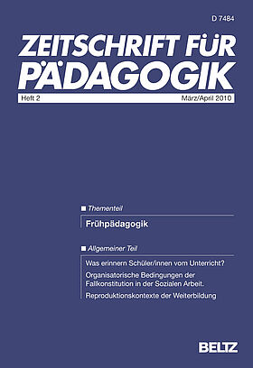 Zeitschrift für Pädagogik 2/2010