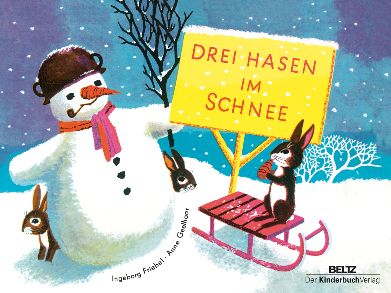 Drei Hasen im Schnee - Vierfarbiges Pappbilderbuch - Anne Geelhaar, Ingeborg Friebel | BELTZ